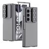 Adecuado para Funda de Teléfono Móvil Samsung Z Fold6 con Orificios Finos, Ventana Deslizante Anticaída para Lente, Funda de Cuero Ultrafina a Todo Color para Z Fold6