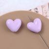 Color Sólido Forma de Corazón Corazón de Melocotón Agujero Recto Cuentas Sueltas Pulsera Pendientes Collar Joyería DIY Accesorios Hechos a Mano Materiales