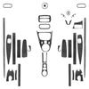Adecuado para el kit de instrumentos de control central de fibra de carbono real inteligente Mercedes-Benz, accesorios de decoración para modificación interior del automóvil