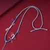 Hilo de algodón hecho a mano estilo tibetano collar tejido cera de abeja hombres y mujeres diseño de colgante original Thangka mano estilo étnico Cuerda para colgar Tang
