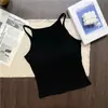 Top regata sexy estilo europeu e americano de garota popular com decote halter e clavícula à mostra, tecido escovado de outono, tendência popular online, top camisola