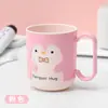 Caneca de Lavar Pinguim Fofo, Copo de Enxaguante Bucal para Casal, Copo de Escovar Dentes de Alto Valor para Uso Doméstico, Copo de Enxaguante Bucal, Copo de Água para Dormitório Estudantil