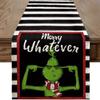 Popular Personaje de Película Navideña de Amazon Grinch Camino de Mesa Personalizado, Sala de Estar Cocina Mesa de Café Mantel Aislamiento Térmico