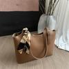 Bolso Tote Retro de Piel Suave para Mujer, Gran Capacidad, Estilo Verano 2026, Bolso Personalizado para Mujer, Bolso de Hombro Simple para el Trabajo y los Viajes