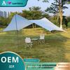 Cross-border personalizado dossel tenda grande ao ar livre acampamento borboleta galpão protetor solar prata revestido cortina portátil
