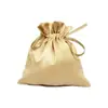 Bolsa de satén para dulces de boda con bolsillo para regalo a mano bolsillo con cordón de satén para regalo a mano bolsa de satén para dulces