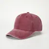 Boné de Baseball Lavado com Revestimento Vintage, Boné Liso Colorido Sólido, Estilo Retro Europeu e Americano, Chapéu de Exportação Transfronteiriço para Mulheres