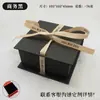 Caja de Regalo para Joyería con Tapa abatible, Personalizable con Impresión de Logo, Caja con Forma de Libro de Aspecto de Alta Gama, Empaque de Regalo con Lazo, Caja Pequeña de Almacenamiento
