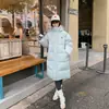 2025 Nueva Chaqueta de Algodón Acolchado de Moda Cálida de Longitud Media para Mujer, Talla Grande, Holgada, Engrosada, Transfronteriza
