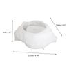 Molde de vela de espelho de concha listrada com bolinhas onduladas faça você mesmo, molde de cimento de gesso, recipiente de vela criativo, ornamentos, molde de silicone