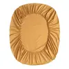 Sábana de Cama de Algodón de Fibra Larga 100S de Gama Alta, Sábana Ajustable de Algodón Puro Totalmente Envuelta Antideslizante, Funda de Almohada de Color Sólido de una Pieza