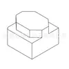 Base de anillo magnético RM6, base de inductor, base - BASE-609
