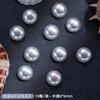 Venta caliente transfronteriza, joyería para uñas con perlas de vidrio, semicirculares, de fondo plano, con forma de perla, accesorios para uñas DIY, venta al por mayor