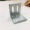 Soporte de Ángulo Galvanizado Conector de Ángulo Recto de 90 Grados Pieza de Fijación de Soporte de Ángulo de Agujero Doble Fila Soporte de Colgado Seco de Mármol para Muro Cortina 50