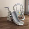 Juego de Columpios y Tobogán Infantil al por Mayor para Uso en Casa, Piscina de Bolas Oceánica para Interiores, Canasta de Baloncesto para Bebé, Porterías de Fútbol Juguetes