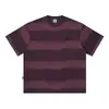 Camisas de Manga Corta Rayadas Tie-Dye para Hombres y Mujeres, Verano Holgadas Estilo Retro Americano de Media Manga para Parejas, Marcas de Moda