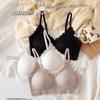 Nova lingerie sexy sem costura com alça feminina peça única sem fio costas bonitas sutiã ajustável push up respirável almofada para o peito