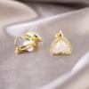 Pendientes de Clip Elegantes y Versátiles para Mujeres Sin Perforaciones, Adecuados para el Viaje Diario, con un Toque de Lujo Ligero de Alta Gama, Diseño Triangular
