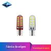 Luz Indicadora de Largura T10 de Silicone Transfronteiriça 3014 24 LEDs Decodificação Resistente a Altas Temperaturas Luz de Placa de Licença do Carro Luz de Teto de Alto Brilho