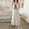 Bata de modal para mujer, estilo verano con copas en el pecho, estilo sexy y de deseo puro, talla grande, se puede usar afuera, vestido largo para casa