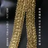Palacio de Perlas Estilo Nuevo 15mm Gancho Bilateral de 8 Palabras Cinta de Seda Dorada y Plateada A18 Accesorios para Manga de Ropa Encaje
