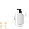 Botella Plástica Cosmética Pet Hombro Inclinado Botella Redonda Botella para Cuidado 300/500ml Champú Gel de Ducha Botella para Cuidado