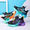 Zapatos Infantiles 2025 Nueva Llegada Hebilla Giratoria Tenis Infantil Niños Medianos y Grandes Suela Suave Suela Gruesa Antideslizante Transpirable Zapatos para Niños