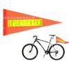 Triángulo de Advertencia Reflectante de PVC de Amazon Bandera de Advertencia Bandera para Kart Bicicleta Bandera de Seguridad para Montar Niños Accesorios