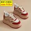 Liquidação de Marca Tênis Brancos com Solado Grosso Color Block para Mulheres 2026 Nova Coleção Primavera/Verão Esportivos Casuais Respiráveis Vazados