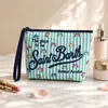 Moda Europeia e Americana Estampa de Leopardo Material de Mergulho Bolsa de Cosméticos Design de Nicho Bolsa para Batom e Cosméticos Bolsa de Higiene Pessoal Portátil para Viagem