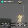 Lámpara Colgante Creativa de Doble Cabezal y Línea Larga de Cristal para Restaurante, Candelabro de Lujo Ligero para Mesita de Noche, Dormitorio Principal de Dormitorio de Gama Alta