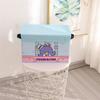 Caja de almacenamiento a prueba de polvo con tapa, caja de almacenamiento de ropa, caja de almacenamiento de tela para el hogar, caja de almacenamiento de escritorio plegable para niñas y estudiantes