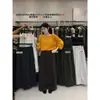 Solo Uno VI+ 2026 Otoño Estilo Coreano Simple Versátil Adelgazante Cintura Elástica Pierna Ancha Pantalones Casuales 83851