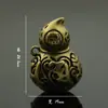 Latão seis palavras mantra cobre cabaça chaveiro pingente cinco moedas dos Imperadores cobre antigo ornamentos objetos antigos velhos