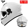 Casco de Motocicleta Certificado Dot para Hombres y Mujeres, Casco Integral Ad para Todas las Estaciones, Casco Cálido y Seguro con Certificación 3C