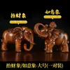 Un Par de Adornos de Elefante para Atraer Riqueza, Escritorio de Oficina, Sala de Estar, Decoración de Entrada para Mudarse a una Nueva Residencia/Regalo de Inauguración