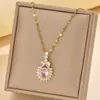 Collar de Zirconia Micro-Pavé de Alta Gama Cadena para Clavícula de Mujer Cadena de Lentejuelas Lujo Accesible Joyería Colorida Elegante Popular Nuevos Accesorios