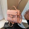Bolso Pequeño Retro Individual Exterior para Mujer Todo Fósforo 2025 Nuevo Moda Bolso de Hombro Cruzado Bolso Pequeño Portátil de Trabajo para Mujer