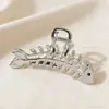 Pinza para el pelo Ins de Océano Transfronterizo con Perlas y Estrellas de Mar, Pinza de Tiburón de Alta Gama en Forma de Estrella con Diamantes Completos, Accesorio para el Cabello de Aleación de Tamaño Grande