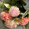 Ventas Directas de Fábrica 7 Cabezas Cebolleta Artificial Bola de Ping Pong Crisantemo Ramo Pequeño Ramo de Flores Decoración de Boda Ramo de Novia Decoración del Hogar Flor