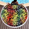 Fabricante de Toallas de Playa Redondas Estampadas Estilo Europeo y Americano Stock Listo Venta al por Mayor Microfibra Redonda Estampada Toalla de Playa