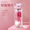 Mengshang Vasos de Vidrio de Doble Capa para Hombre de Gama Alta para el Hogar Resistentes al Calor y a Altas Temperaturas Vasos de Agua para Coche a Prueba de Explosiones de Vidrio de Borosilicato Alto