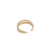 Anillo de Acero de Titanio de Moda Estilo Coreano, Simple Estilo Ins Europeo y Americano, Sensación de Alta Gama, Diseño de Nicho para Mujeres, Acero Inoxidable que no se decolora