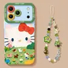 Adecuado para Apple 18Promax Gato de Pradera Kt Gato Soporte Correa iPhone Teléfono Estuche Blando y Duro Personalización UV