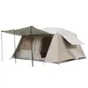 Tienda Automática de Estilo de Camping al Aire Libre con Techo 13 Tienda de Campaña Portátil de Apertura Rápida con Recubrimiento Grueso Plateado Protector Solar Dos Habitaciones y Una Sala de Estar Tienda de Campaña