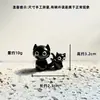 Adornos de Gato Lindos de Vidrio Hechos a Mano Gatito Mini Estilo Japonés Simulación Realista Lindos Puros Hechos a Mano Mayoreo