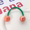Elástico de Borracha Infantil Kuromi Fofo Alta Elasticidade Sanrio Não Machuca o Cabelo Faixa de Cabeça para Bebê Faixa de Cabelo Corda Colorida