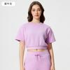 Camiseta de yoga corta y holgada de verano con dobladillo elástico, transpirable y absorbente de sudor, para fitness, manga corta D25025