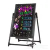 Placa Fluorescente LED Pode Ser Personalizada com Logo Quadro de Caligrafia Suporte de Exibição de Barraca Feira de Rua Feira Noturna Promoção Comercial Quadro Negro Flash