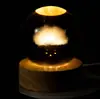Bola de Cristal del Sistema Solar Brillante Luz de Noche de Escritorio Adornos de Bola de Cristal Cielo Estrellado Adornos Regalo de Cumpleaños Graduación Femenina